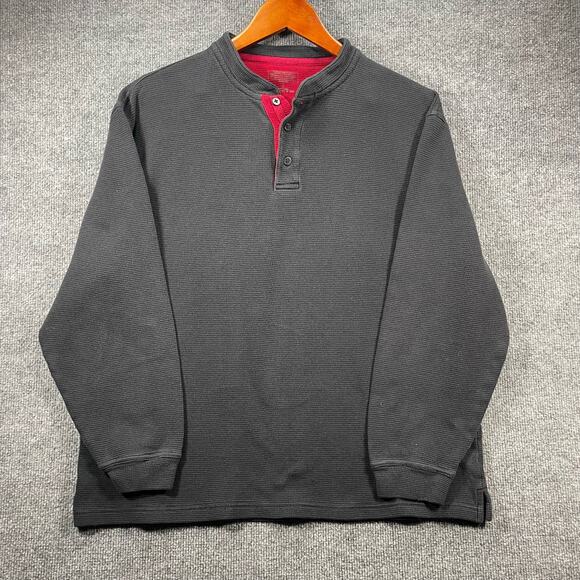 Pendleton Other - Pendleton Henley Thermal Shirt Men's Large Black Long Sleeve Outdoors Warm